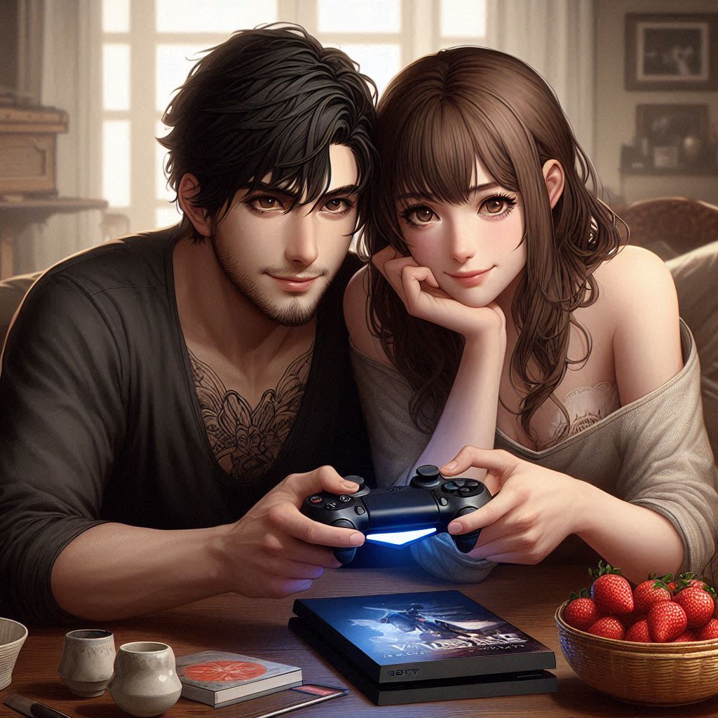 Couple Playing Game